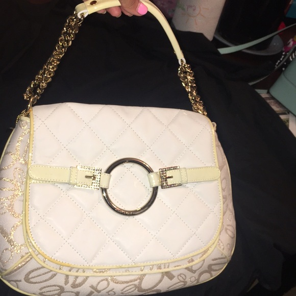 Bebe NWT White and Gold - Picture 5 of 8